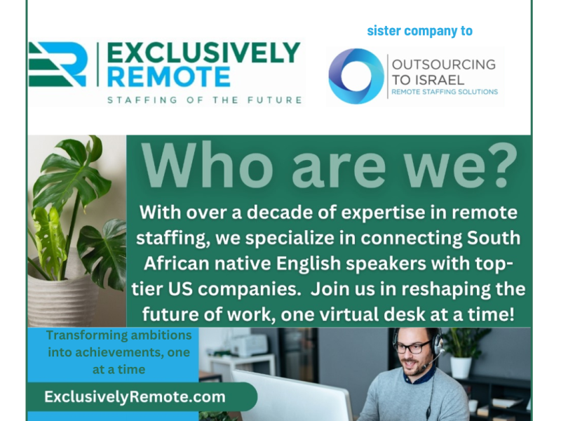 Outsourcing to Israel | Exclusively Remote